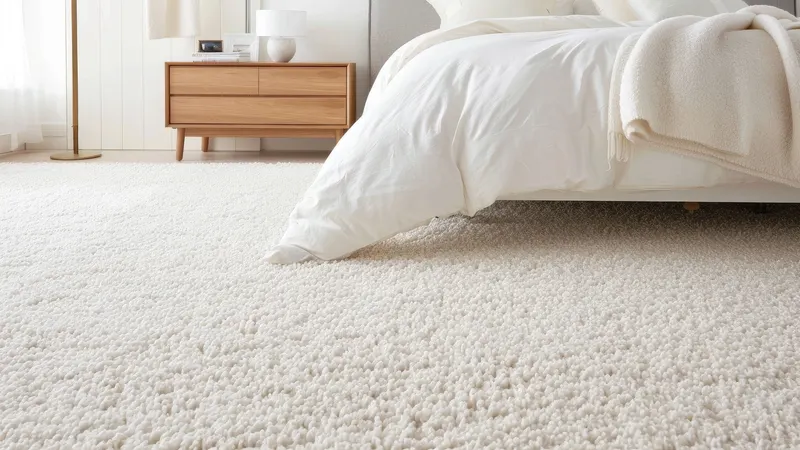 Clean carpet in a bright Huntsville living room